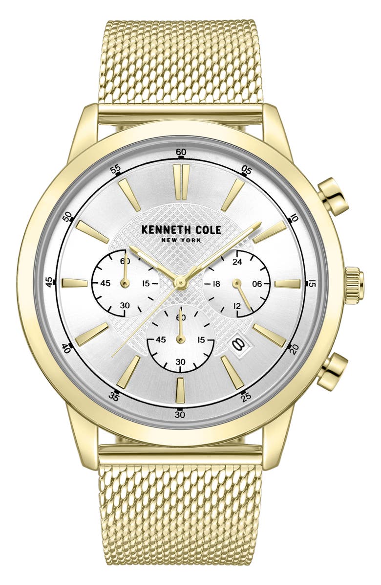 Kenneth Cole New York Chronograph Sport Watch Gift Set, Alternate, color, Gold