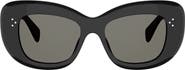 CELINE 53mm Gradient Geometric Cat Eye Sunglasses