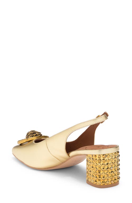 Kurt Geiger London Chelsea Slingback Pump In Gold