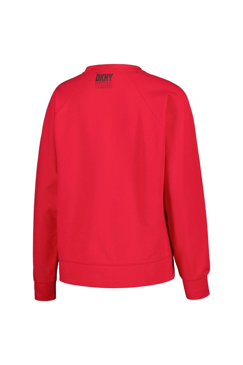 Women's DKNY Sport Red Chicago Bulls Regina Raglan Pullover Sweatshirt, Alternate, color, Red