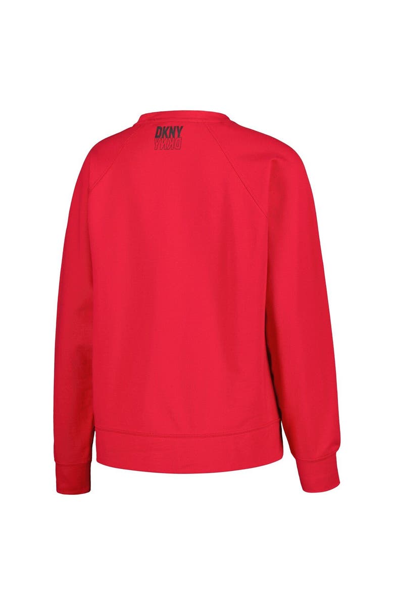 DKNY SPORT Women's DKNY Sport Red Chicago Bulls Regina Raglan Pullover Sweatshirt, Alternate, color, Red