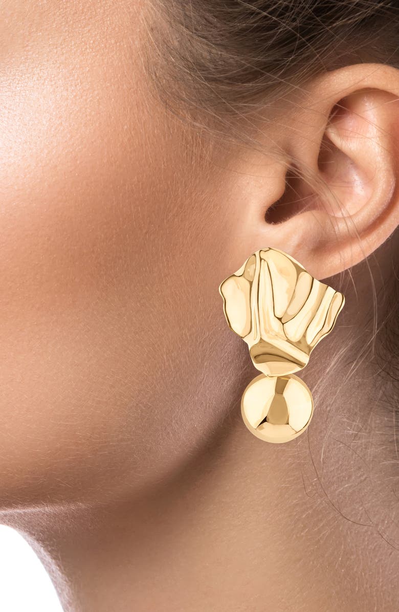 JARDIN Molten Drop Statement Earrings, Alternate, color,