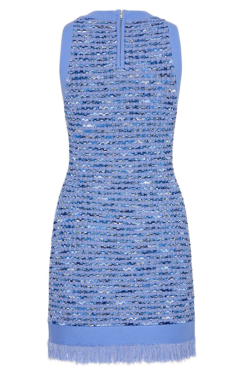 Milly Fringe Hem Sweater Dress, Alternate, color, 