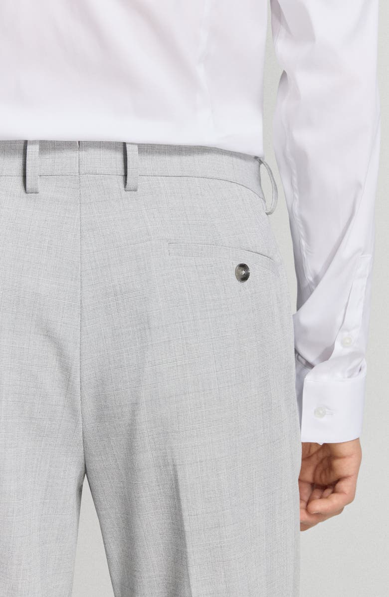 MANGO Super Slim Fit Stretch Suit Pants, Alternate, color, Light Heather Grey