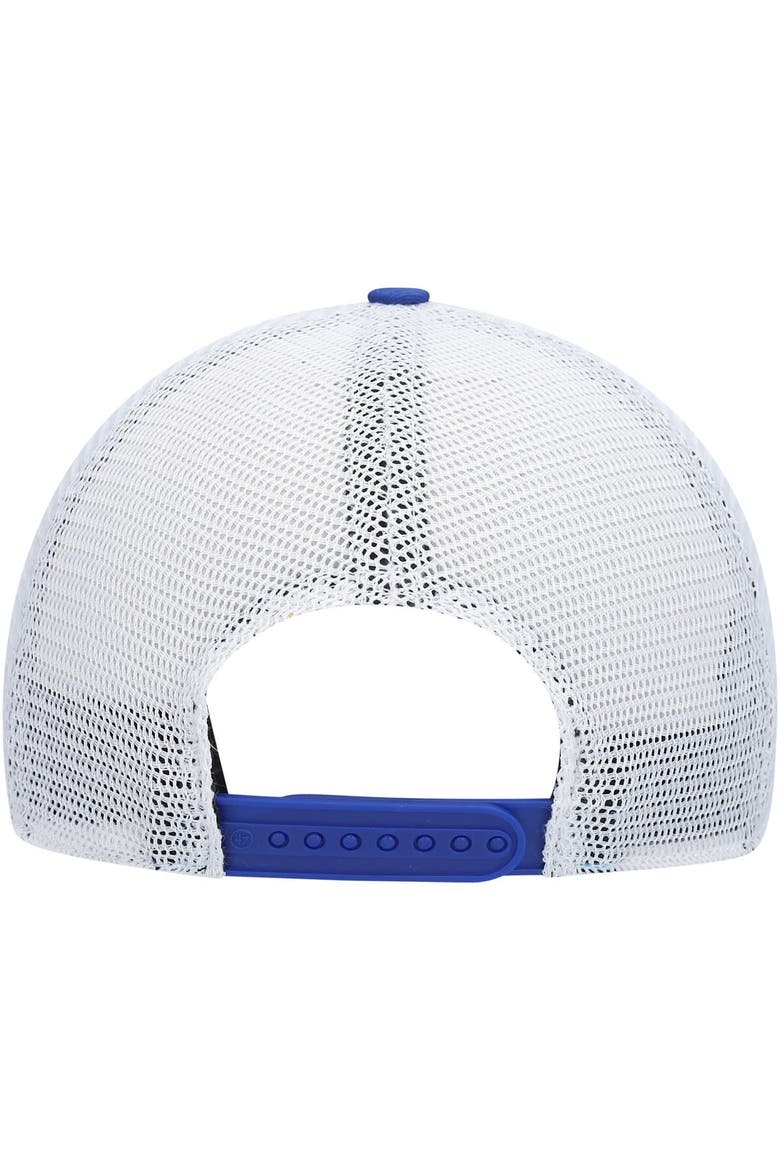 Men's '47 Royal/White Los Angeles Dodgers Trawler Clean Up Trucker Snapback Hat, Alternate, color, Royal