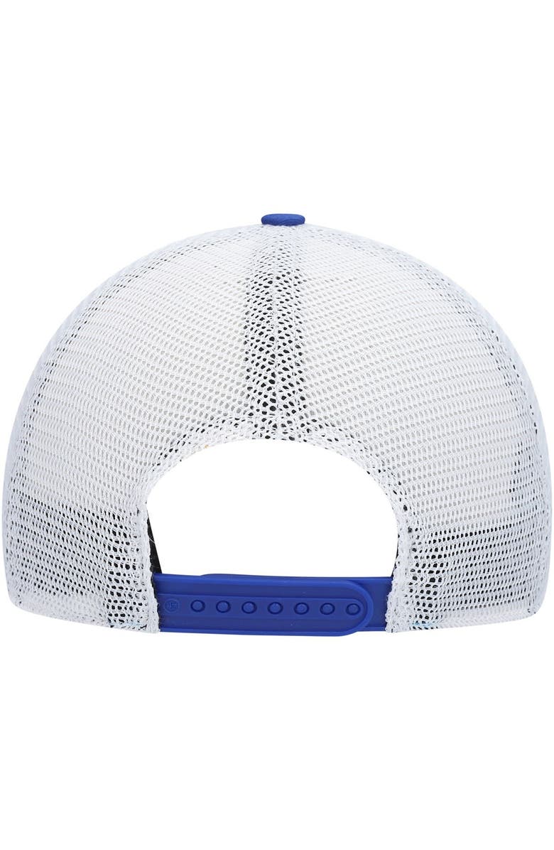 '47 Men's '47 Royal/White Los Angeles Dodgers Trawler Clean Up Trucker Snapback Hat, Alternate, color, 