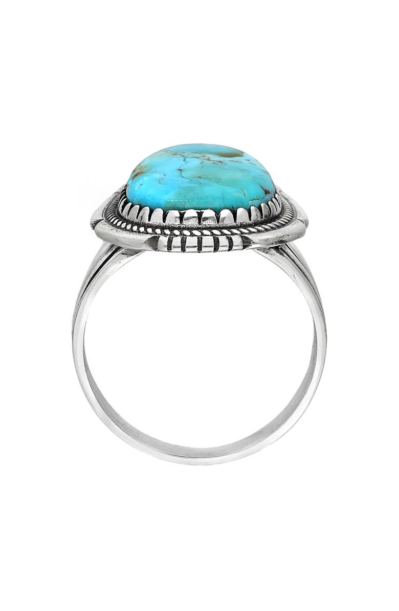 YS GEMS Sterling Silver Turquoise Ring, Alternate, color, Blue