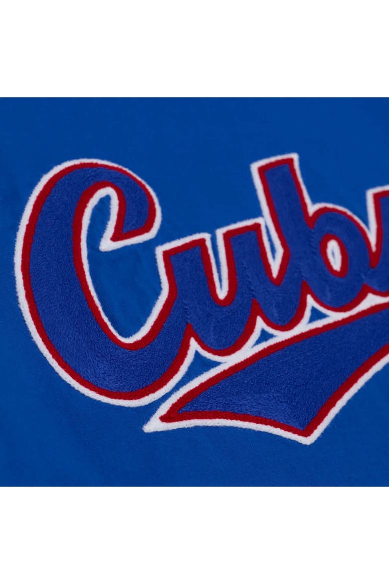 Men's Mitchell & Ness  Royal Chicago Cubs Wild Pitch Ringer T-Shirt, Alternate, color, Royal