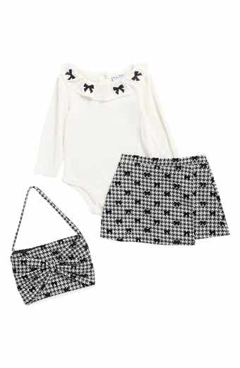 Kids' Bow Bodysuit, Skort & Bag 3-Piece Set