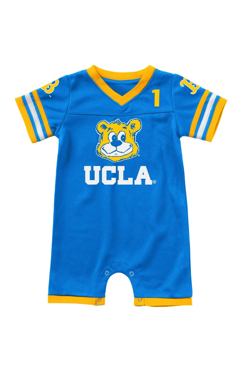 COLOSSEUM Newborn & Infant Colosseum Blue UCLA Bruins Bumpo Football Logo Romper, Main, color, Blue