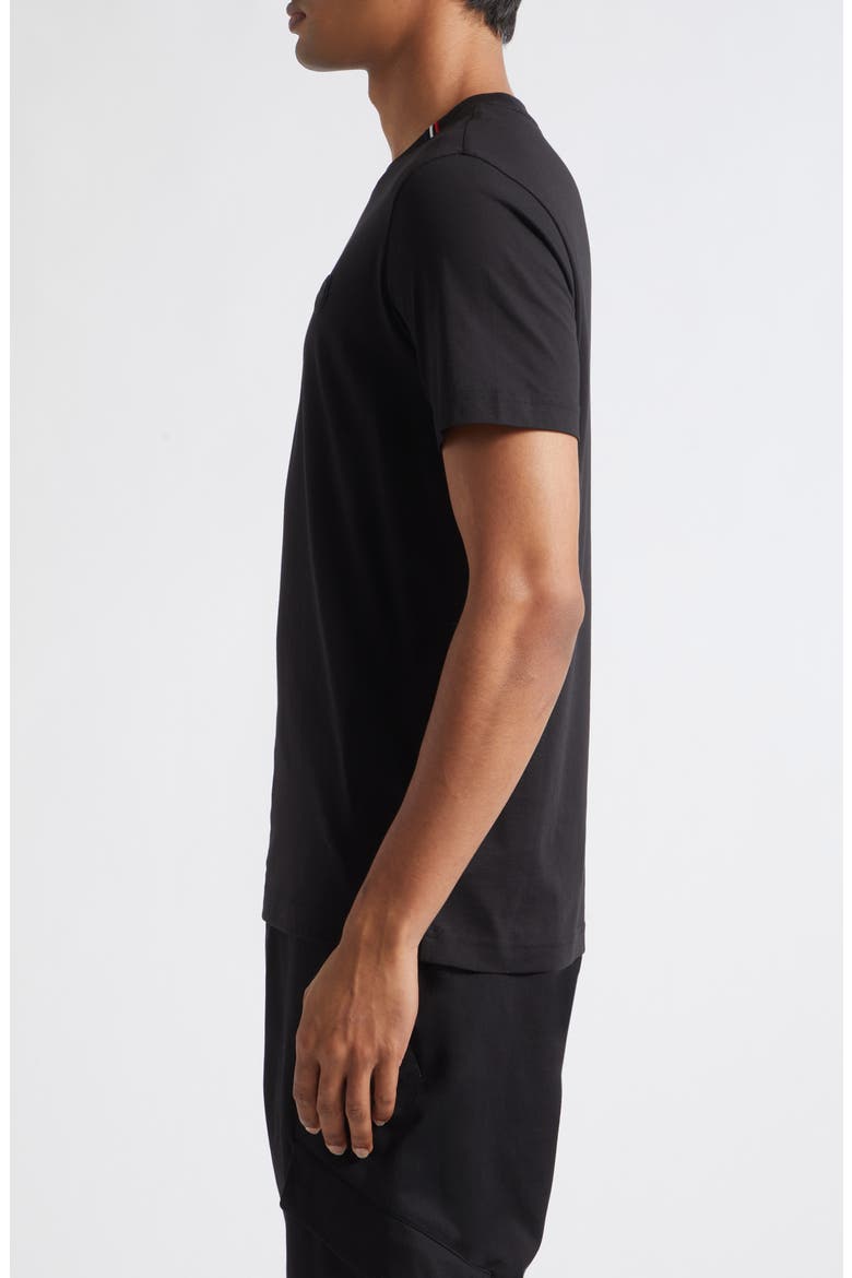 Logo Patch T-Shirt, Alternate, color, BLACK