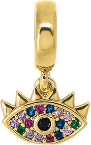 BY ADINA EDEN Multi-Color CZ Evil Eye Charm