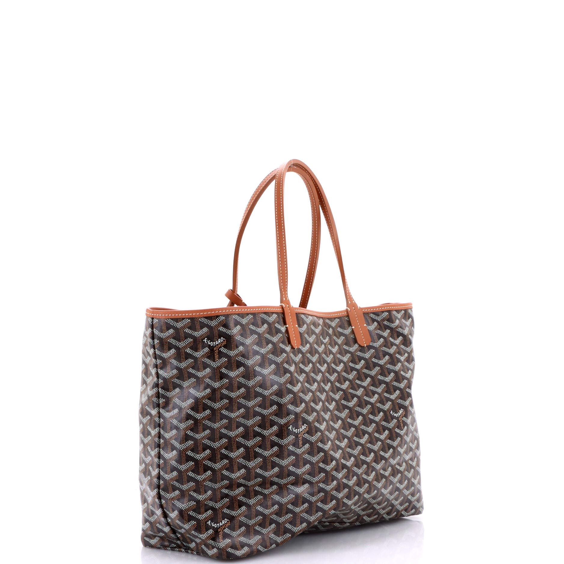 Pre-Owned Goyard Saint Louis Tote Coated Canvas PM, Alternate, color, Black