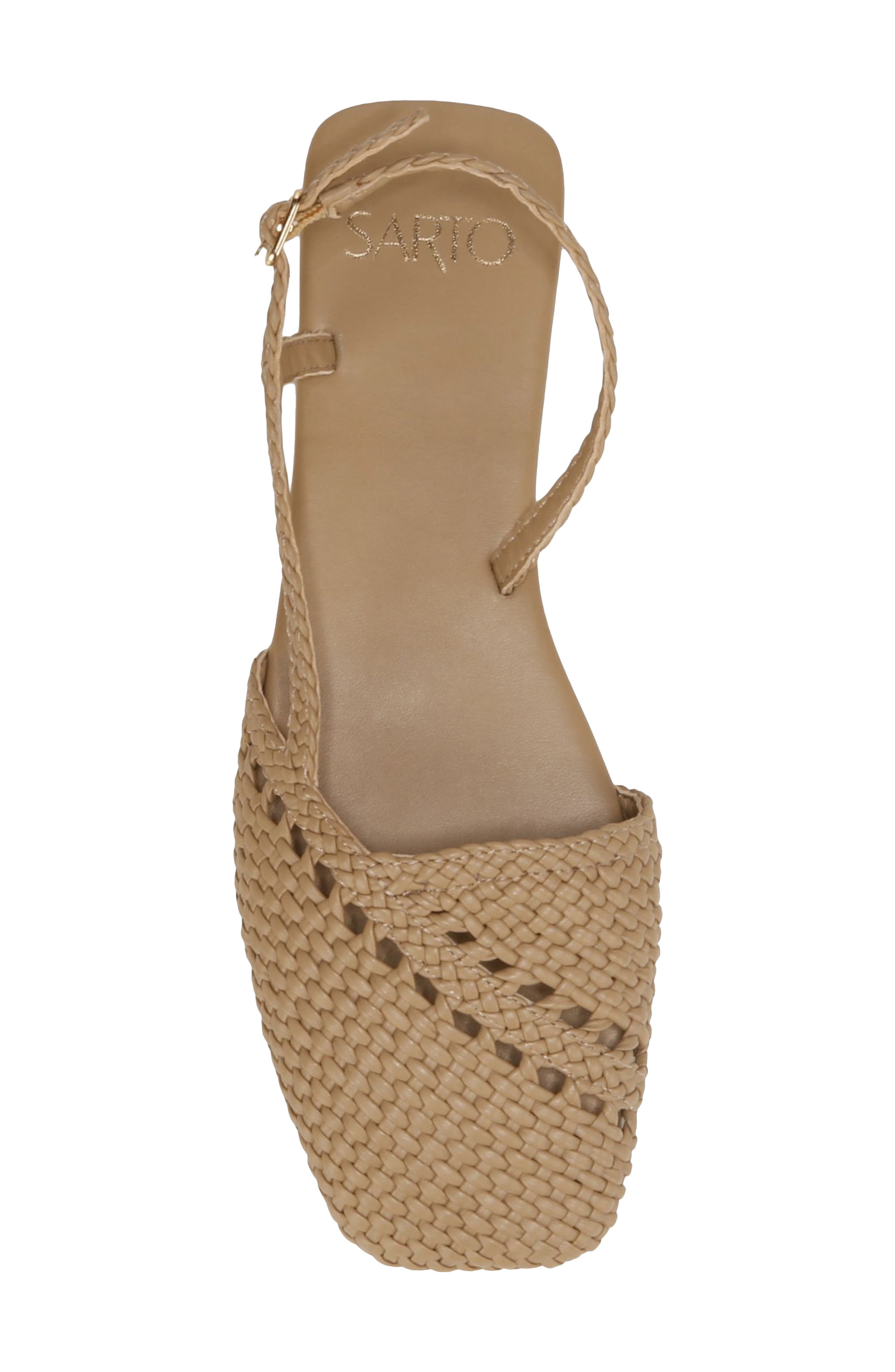 Ilona Slingback Flat, Alternate, color, WOODSMOKE