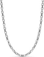 David Yurman Chevron Oval Link Necklace