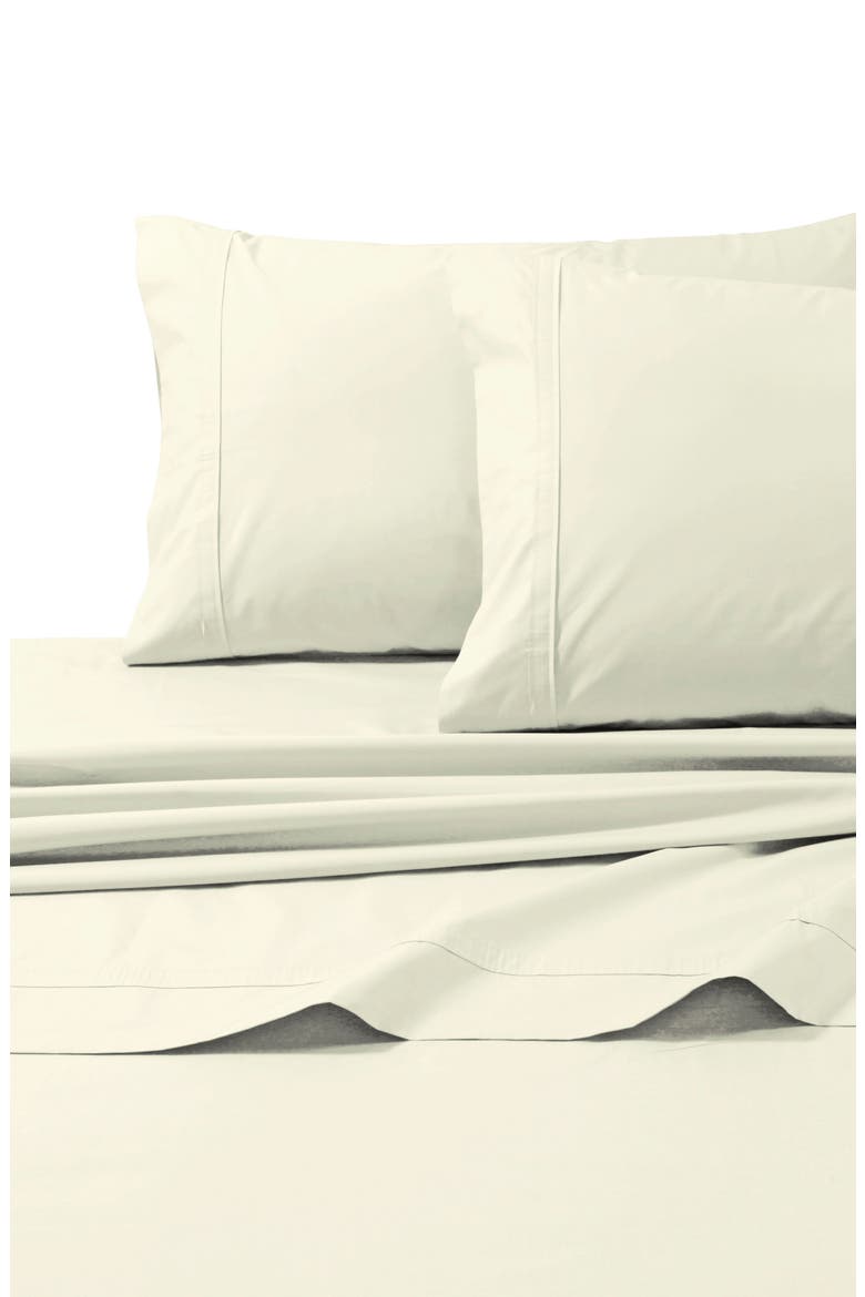 300 Thread Count Cotton Percale Sheet Set, Alternate, color, IVORY