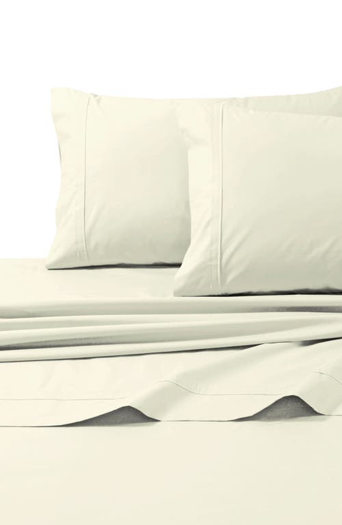 Azores Home 300 Thread Count Cotton Percale Sheet Set In White