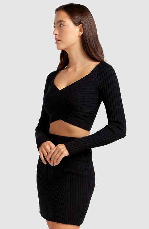 Forget Me Not Knit Crop