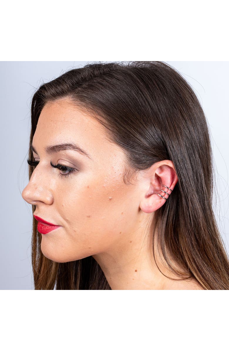 Lucy Quartermaine Waterfall Triple Ear Cuff, Alternate, color, Sterling Silver