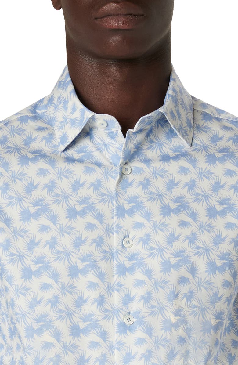Bugatchi Milo OoohCotton<sup>®</sup> Print Short Sleeve Button-Up Shirt, Alternate, color,