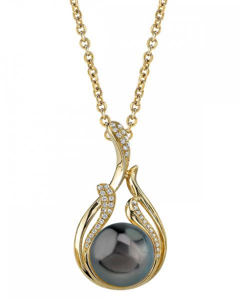 Tahitian South Sea Pearl & Diamond Layla Pendant