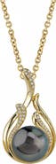 The Pearl Source Tahitian South Sea Pearl & Diamond Layla Pendant