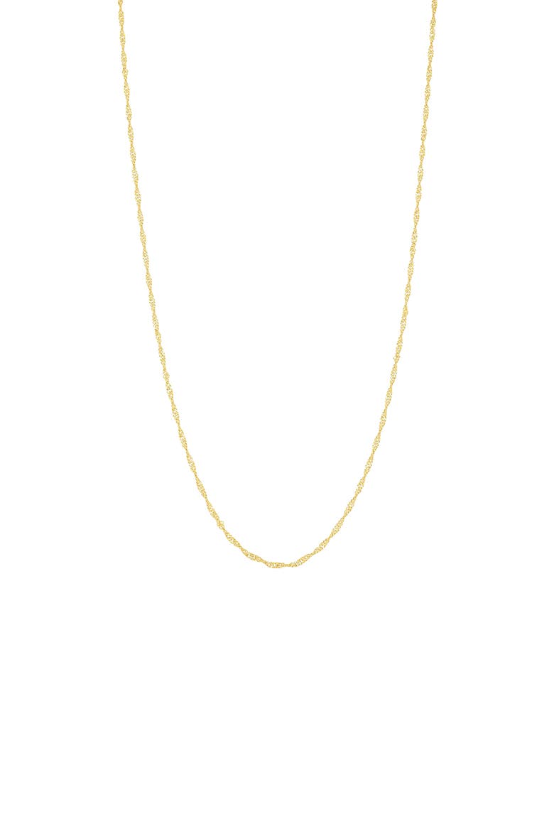 Sterling Silver 18k Gold Plated Ashley Necklace Dainty Everyday Jewelry, Main, color, Gold