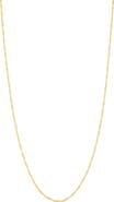 Bearfruit Jewelry Sterling Silver 18k Gold Plated Ashley Necklace Dainty Everyday Jewelry