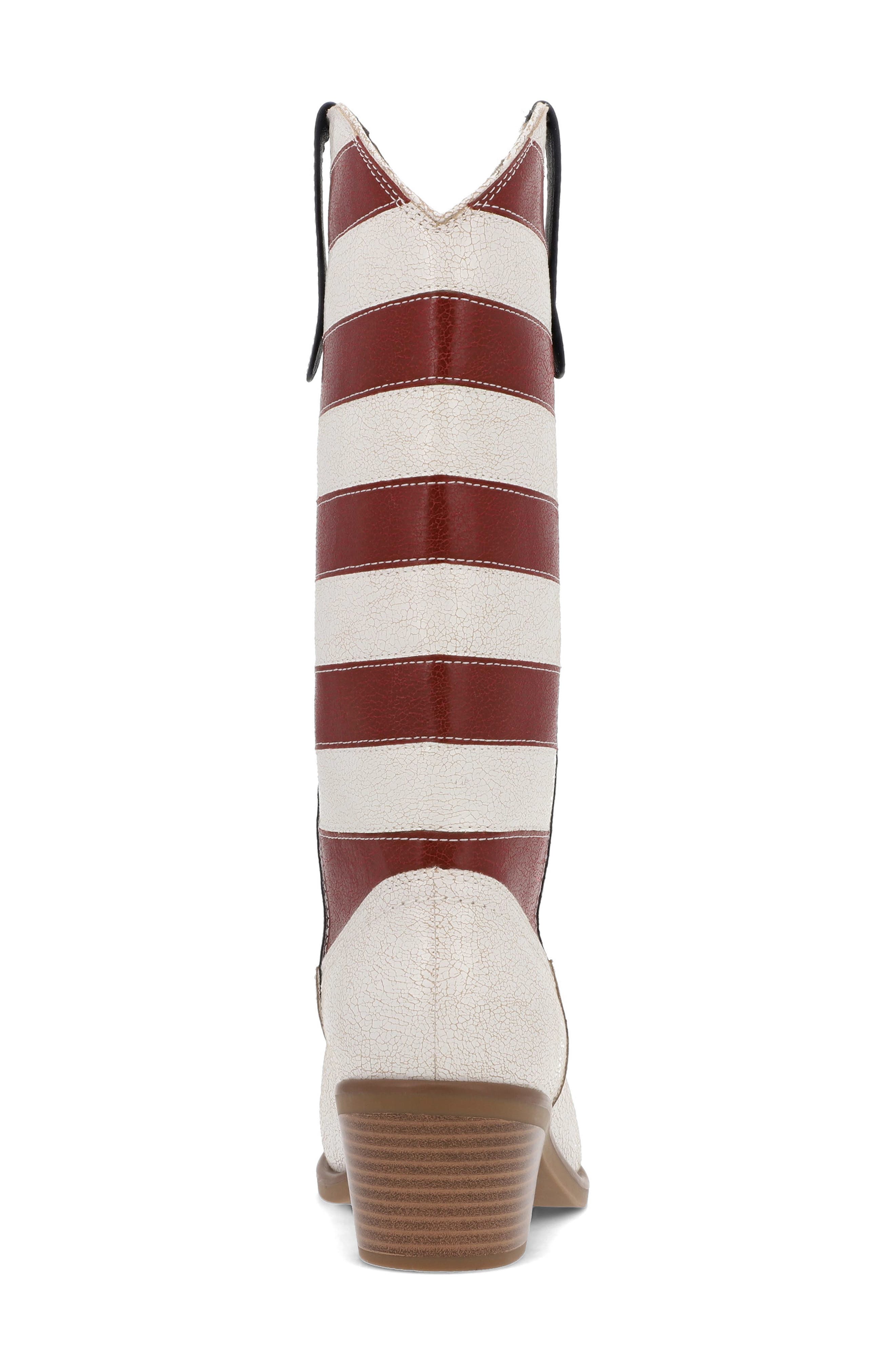 Stars and Stripes Western Boot, Alternate, color, RED/WHITE/BLUE