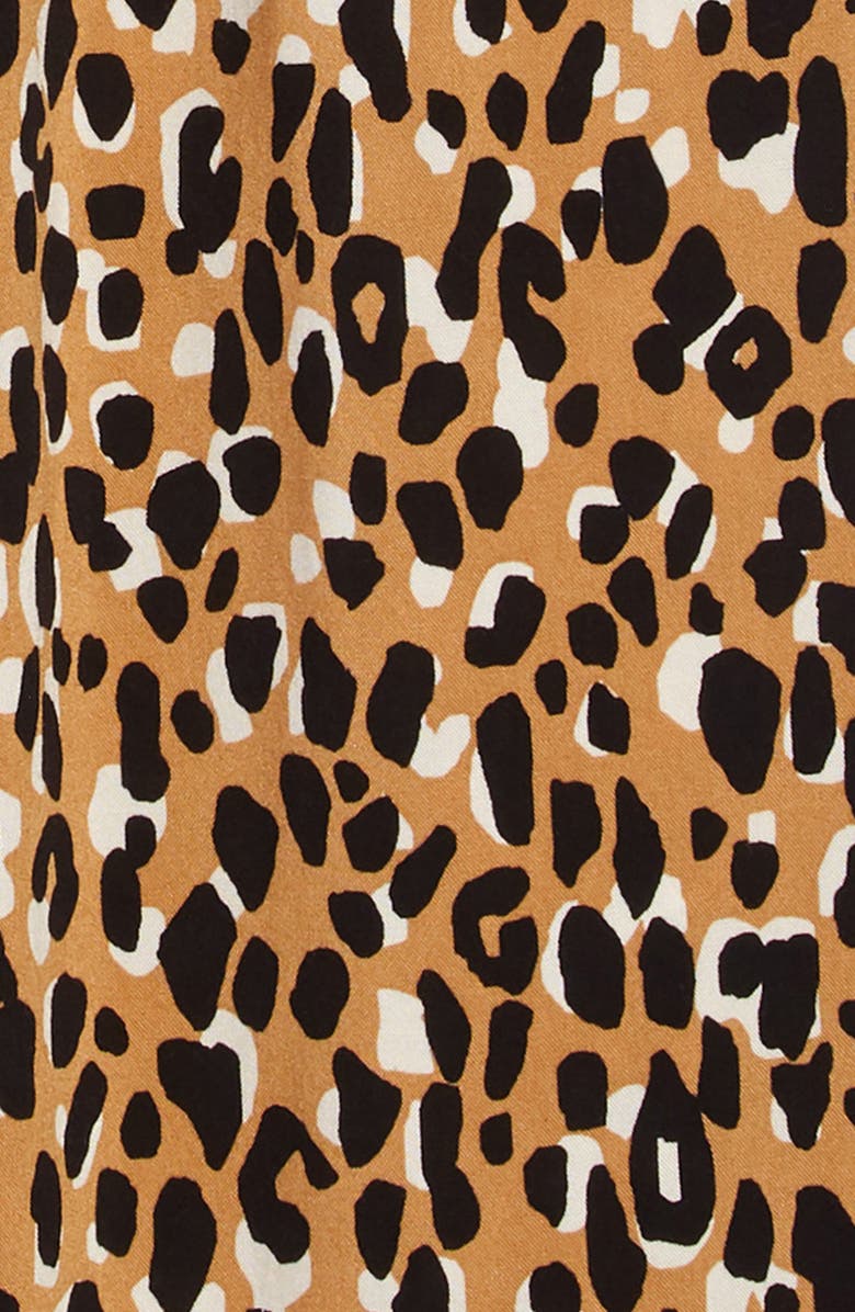 Treasure & Bond Print Paperbag Waist Pants, Alternate, color, 