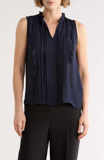ELIE ELIE TAHARI Ruffle Sleeveless Top