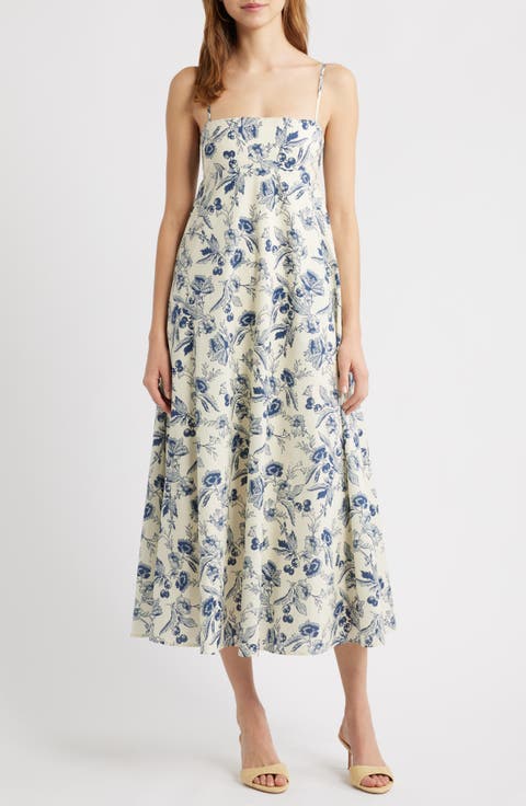 Clove Floral Midi Sundress