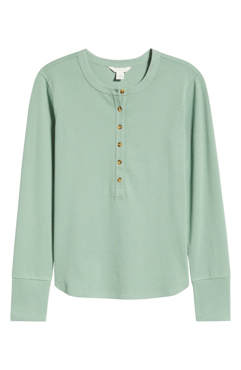 Caslon<sup>®</sup> Rib Henley, Alternate, color, Green Hedge