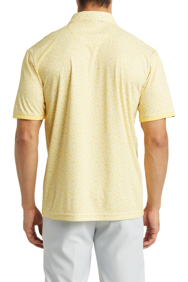 Fore Scatter Print Golf Polo, Alternate, color, LEMON
