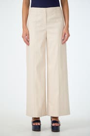 Trina Turk Parque Faux Leather Wide Leg Pant