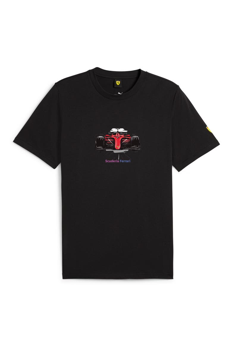 Scuderia Ferrari Race Graphic T-Shirt, Main, color, PUMA BLACK