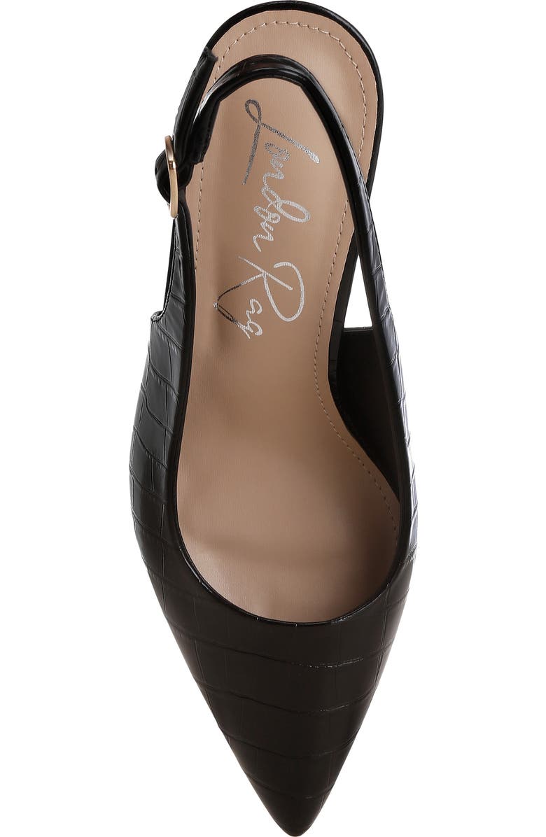 LONDON RAG Halins Pointed Toe Slingback Pump, Alternate, color, Black