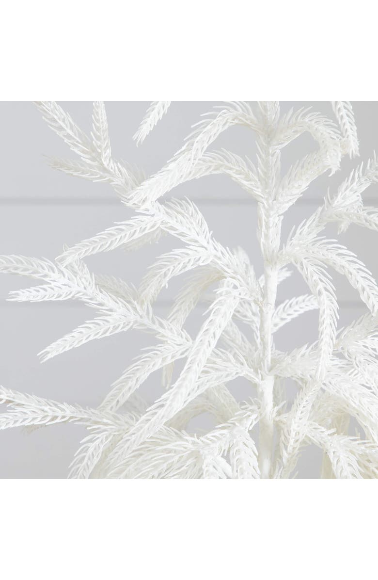 NEARLY NATURAL 2-ft Artificial Real Touch White Norfolk Island Pine Christmas Tree with Natural Look, Alternate, color, White