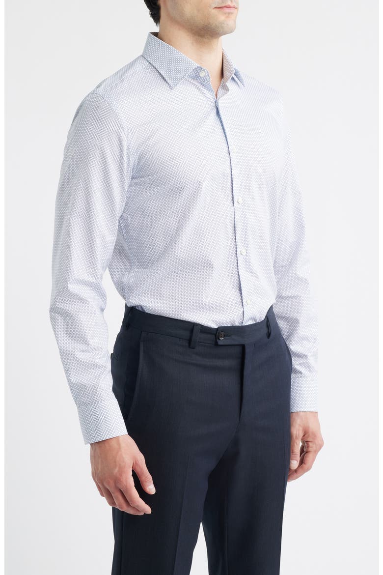 Hank Kent Slim Fit Dress Shirt, Alternate, color, LIGHT PASTEL BLUE