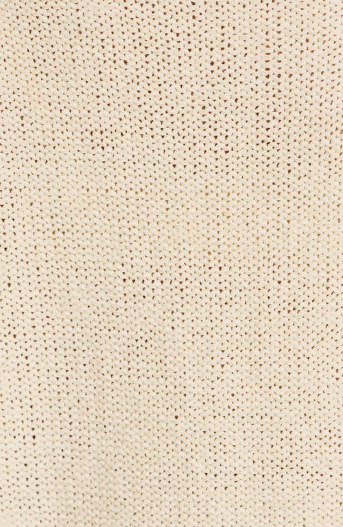 Sanctuary Tape Yarn Open Stitch Cotton Blend Sweater In Brown