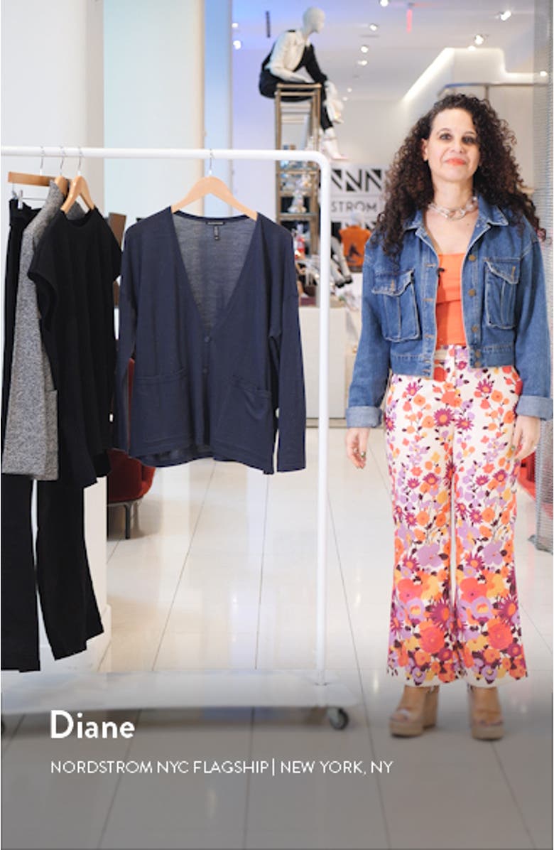 V-Neck Merino Wool Cardigan, sales video thumbnail