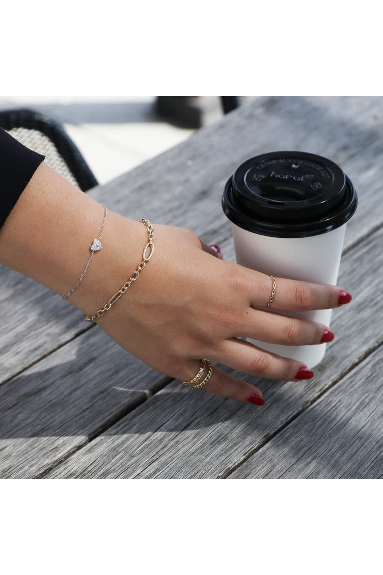 Curb Link Ring, Alternate, color, Yellow Gold