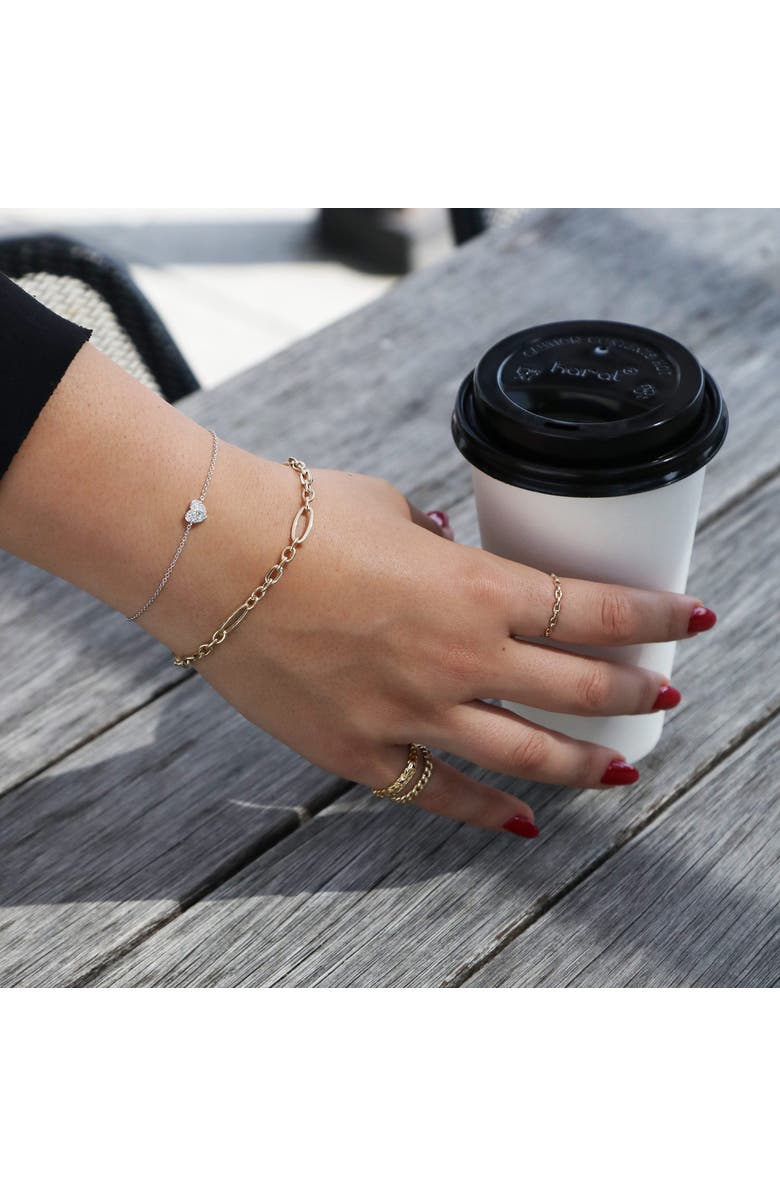 The Lovery Fine Jewelry Curb Link Ring, Alternate, color, Yellow Gold