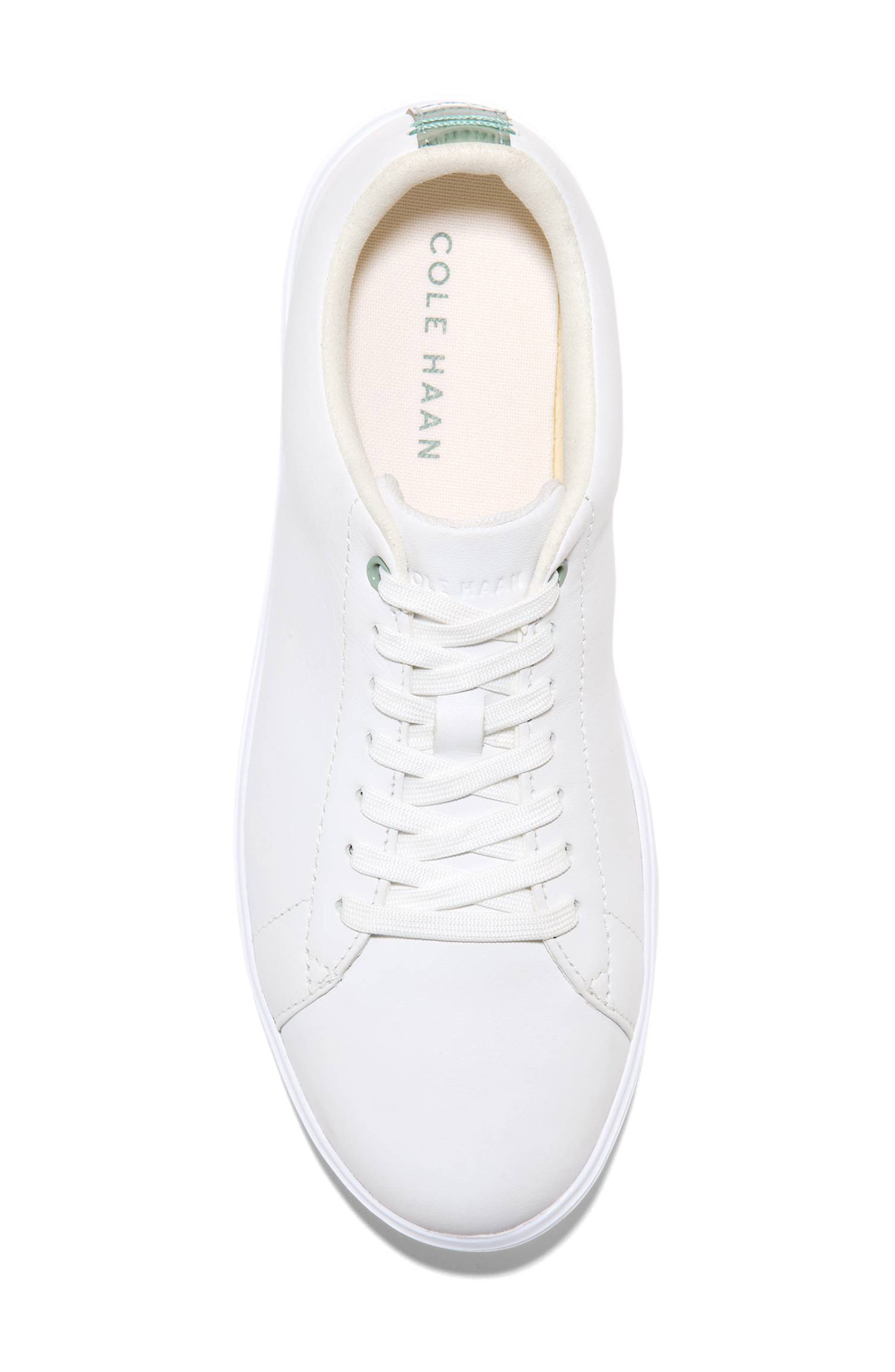Cole Haan Grand Crosscourt Tennis Shoe, Alternate, color, White Leather / Lily Pad Croc