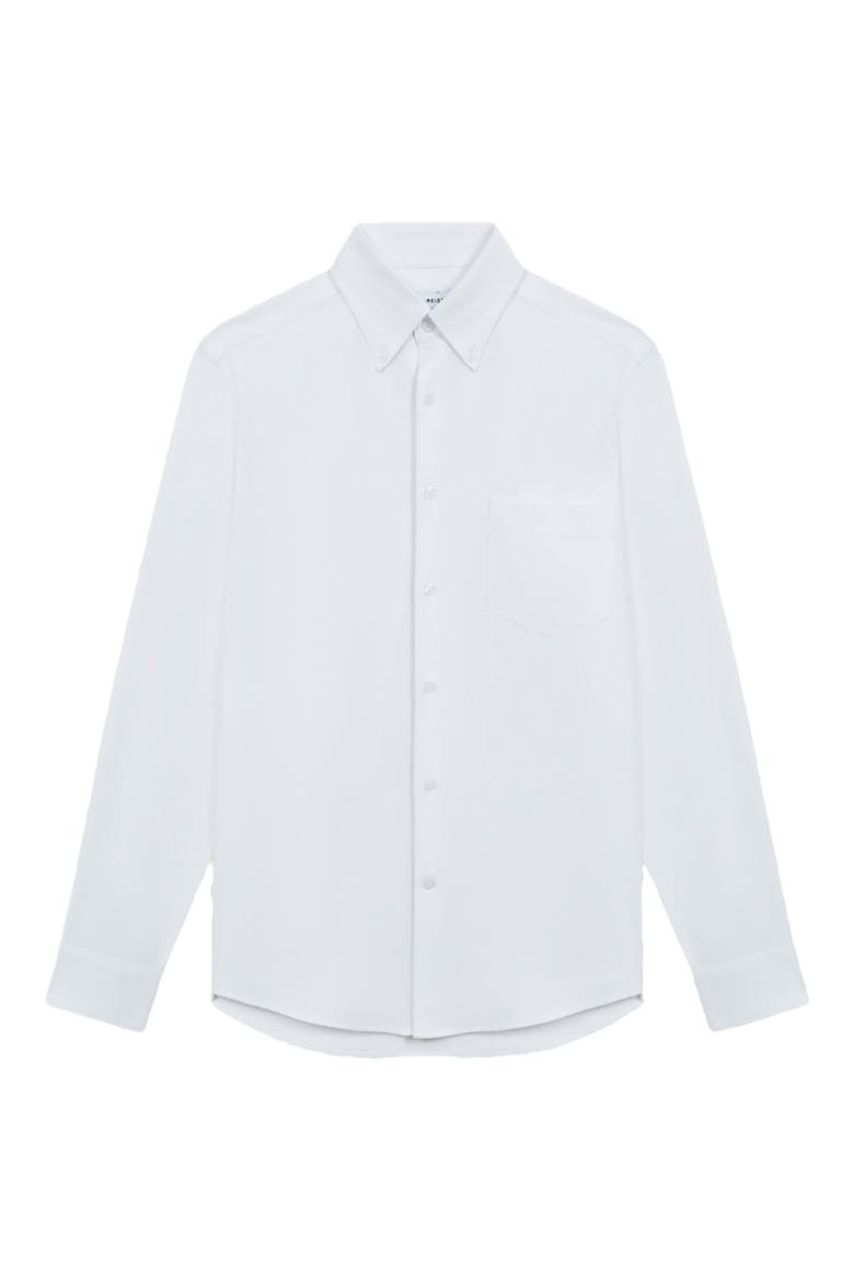 Greenwich Slim Fit Button-Down Shirt, Alternate, color, WHITE