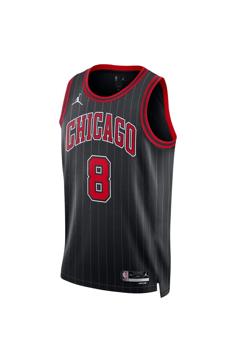 Jordan Brand Unisex Jordan Brand Zach LaVine Black Chicago Bulls Swingman Jersey - Statement Edition, Alternate, color, 