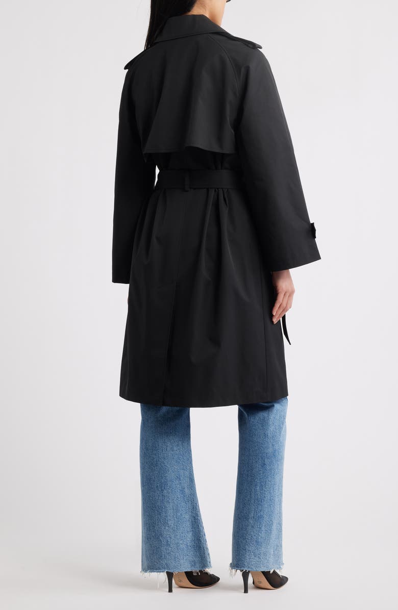 BCBG Max Azria Water Resistant Double Breasted Belted Trench Coat, Alternate, color,