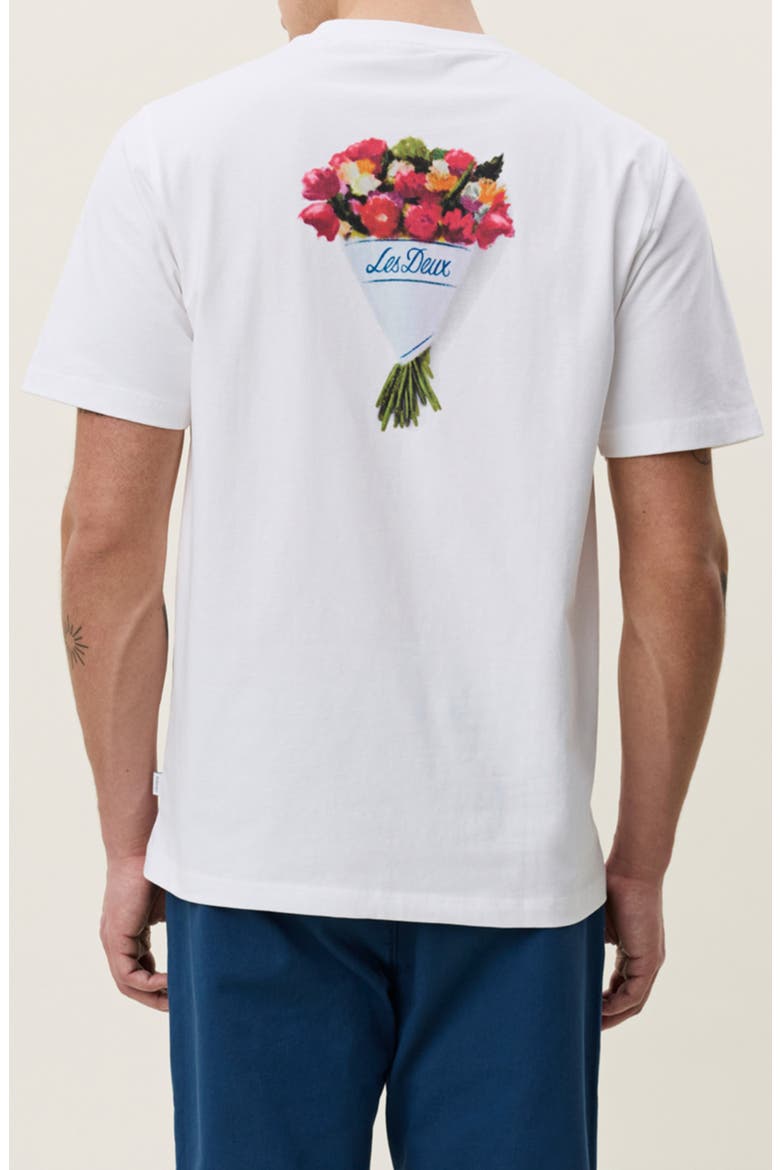 Bouquet Organic Cotton Graphic T-Shirt, Alternate, color, WHITE