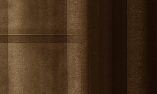 Dainty Home Sheer Set Of 2 Panel Curtains In Chocolate