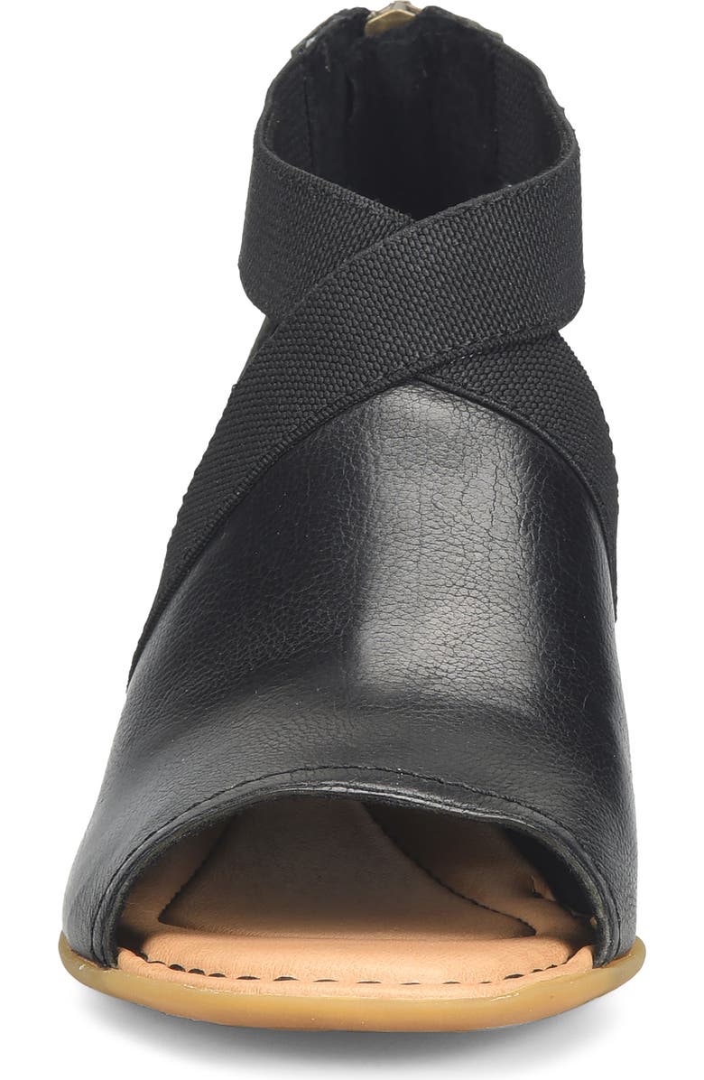 Børn Searing Stacked Heel Sandal, Alternate, color, Black Leather